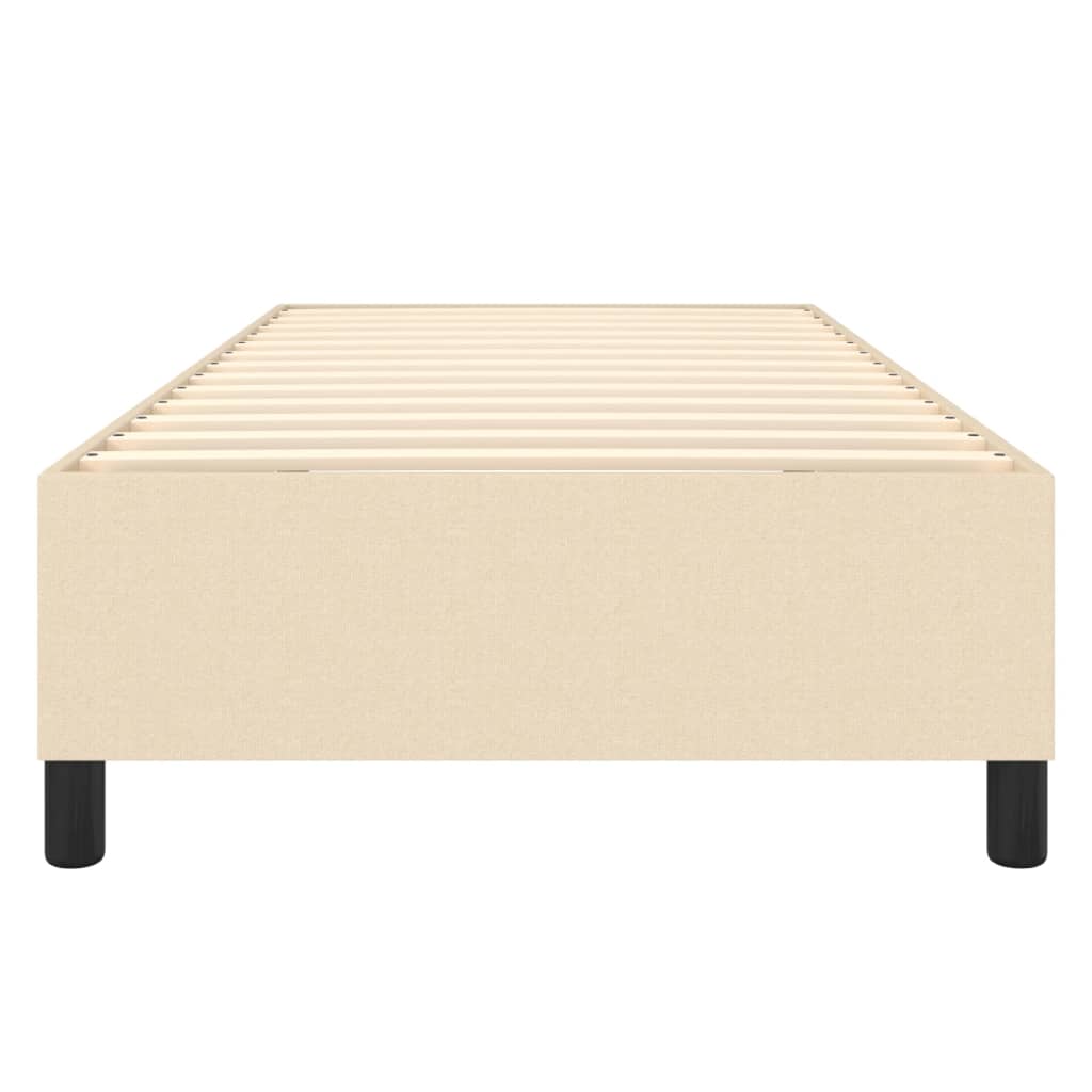 Struttura Letto a Rete a Molle Crema 100x200 cm in Tessuto | homemem39