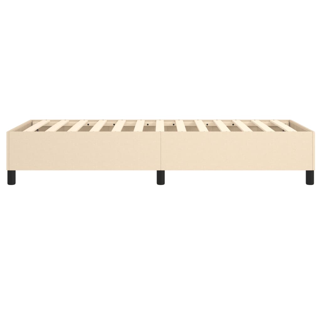 Struttura Letto a Rete a Molle Crema 100x200 cm in Tessuto | homemem39