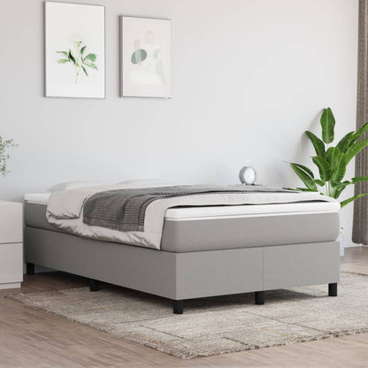 Struttura Letto a Rete a Molle Grigio Chiaro 120x200 cm Tessuto | homemem39