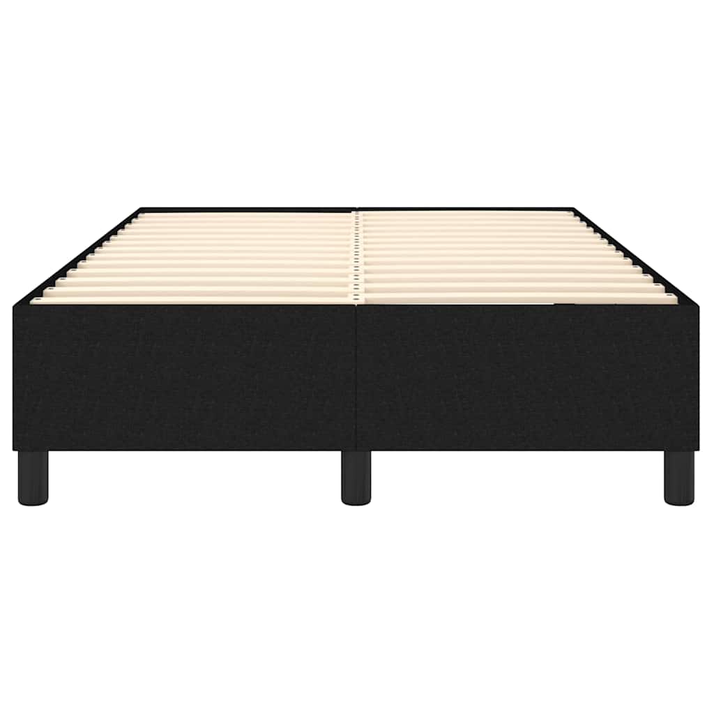 Struttura Letto a Rete a Molle Nero 120x200 cm Tessuto