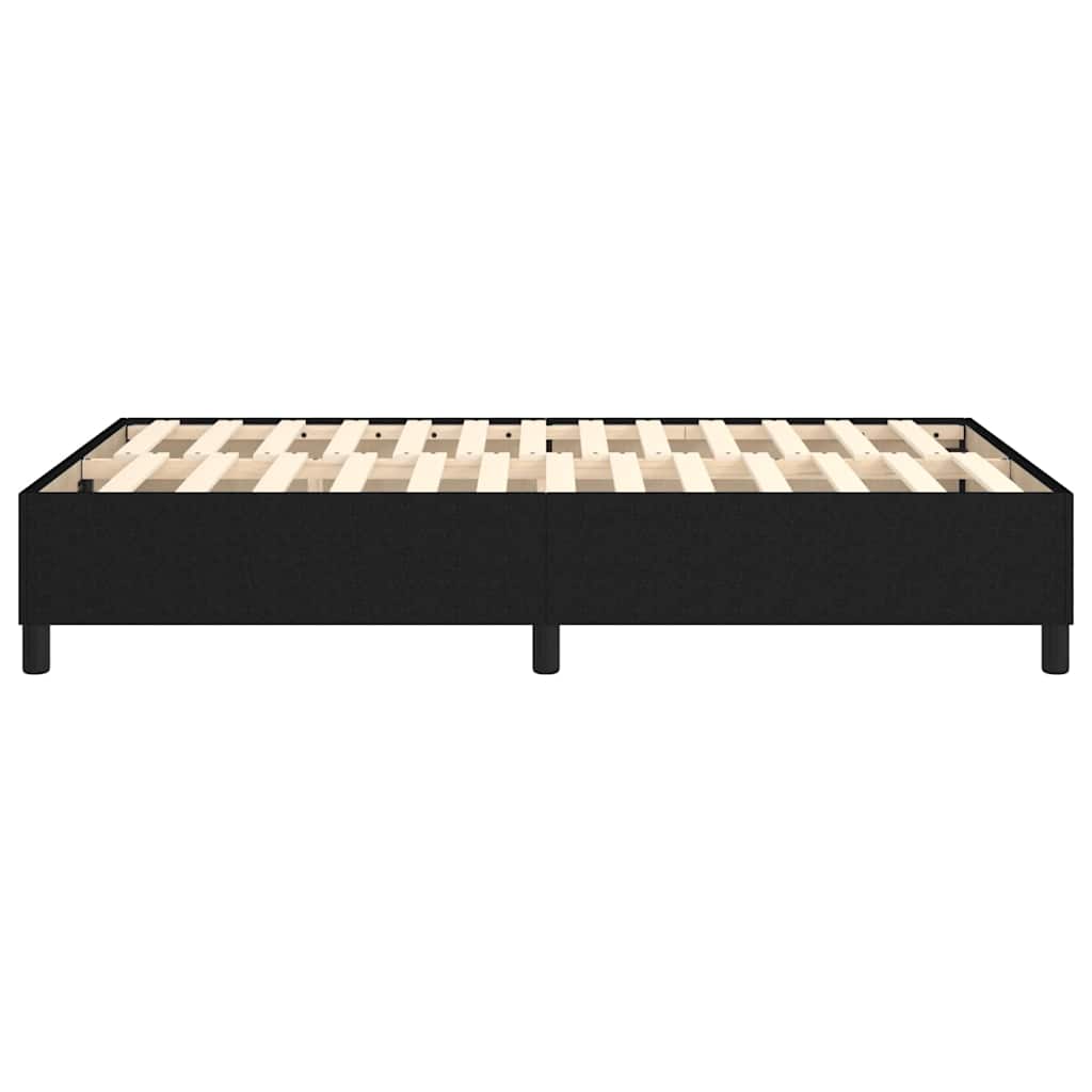 Struttura Letto a Rete a Molle Nero 120x200 cm Tessuto