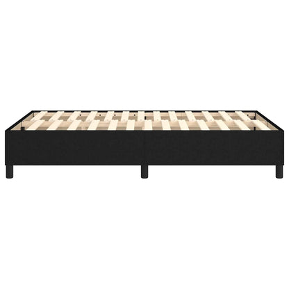 Struttura Letto a Rete a Molle Nero 120x200 cm Tessuto