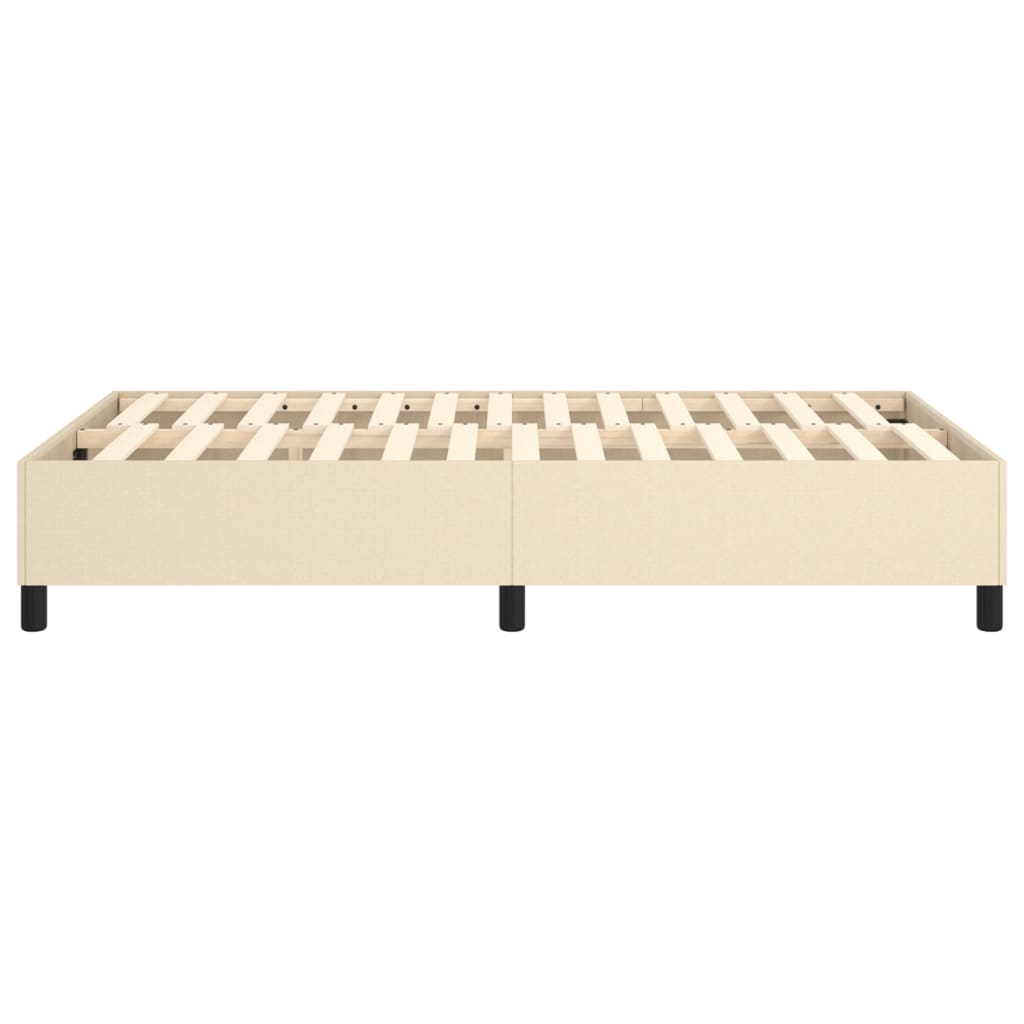 Struttura Letto a Rete a Molle Crema 120x200 cm Tessuto