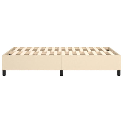 Struttura Letto a Rete a Molle Crema 120x200 cm Tessuto