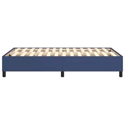 Struttura Letto a Rete a Molle Blu 120x200 cm in Tessuto
