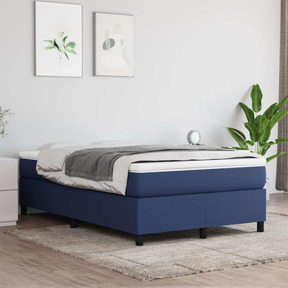 Struttura Letto a Rete a Molle Blu 120x200 cm in Tessuto