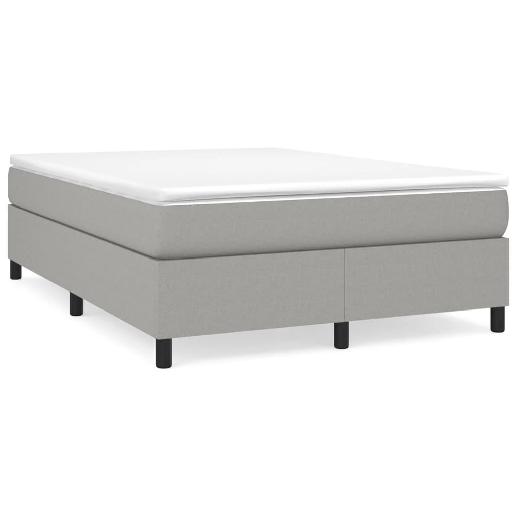 Struttura Letto a Rete a Molle Grigio Chiaro 140x190 cm Tessuto | homemem39