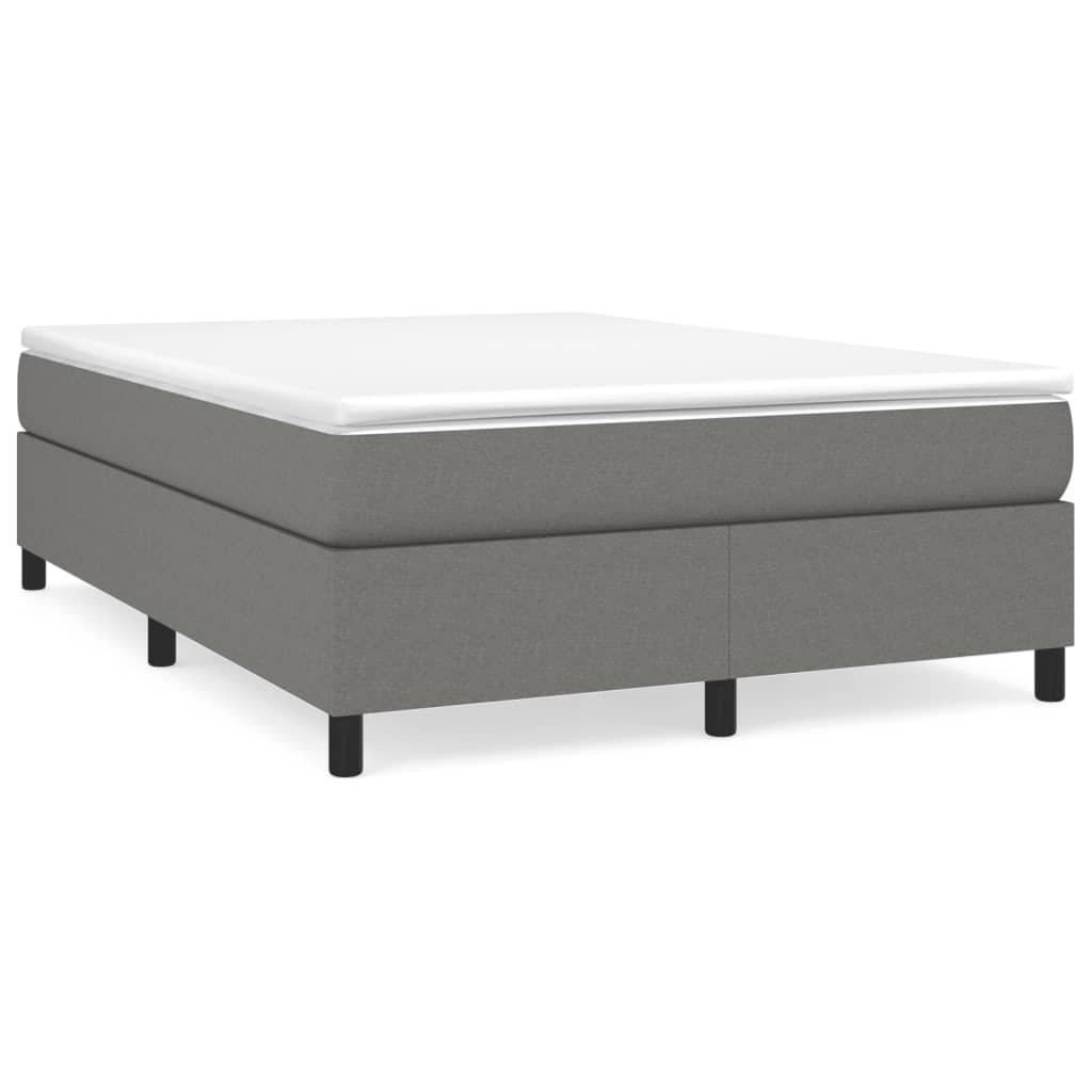 Struttura Letto a Rete a Molle Grigio Scuro 140x190 cm Tessuto | homemem39