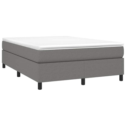Struttura Letto a Rete a Molle Grigio Scuro 140x190 cm Tessuto