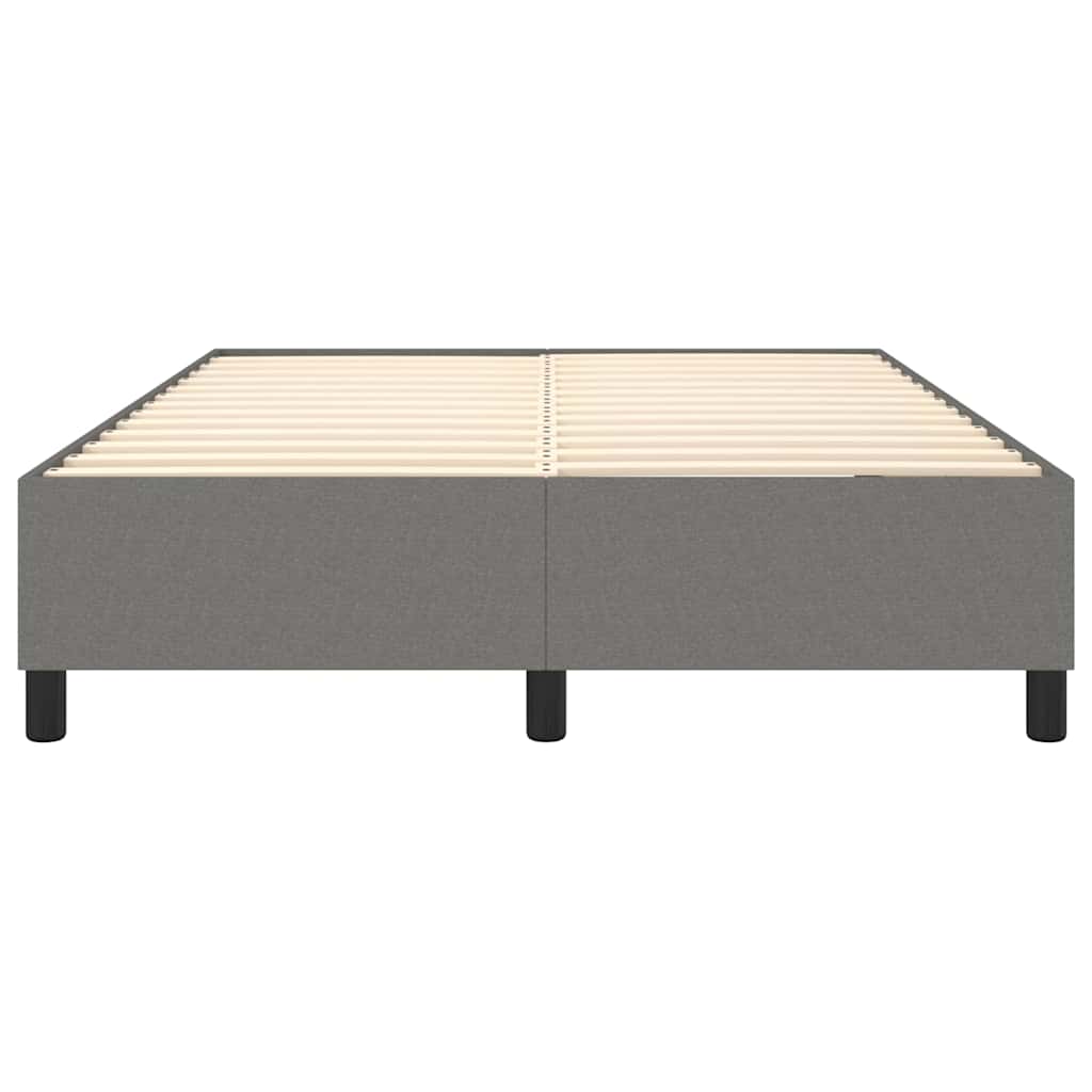 Struttura Letto a Rete a Molle Grigio Scuro 140x190 cm Tessuto