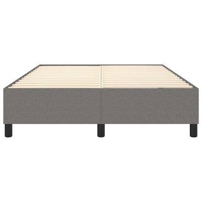 Struttura Letto a Rete a Molle Grigio Scuro 140x190 cm Tessuto