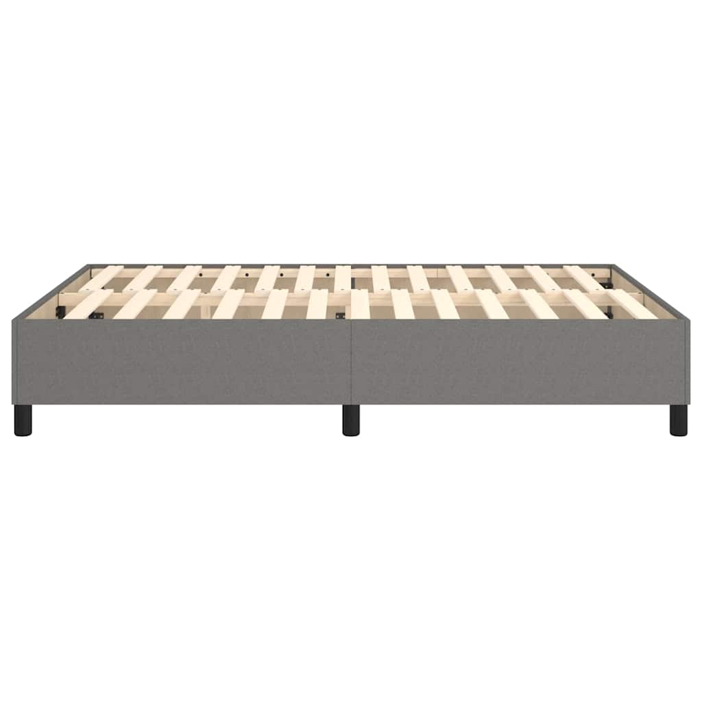 Struttura Letto a Rete a Molle Grigio Scuro 140x190 cm Tessuto