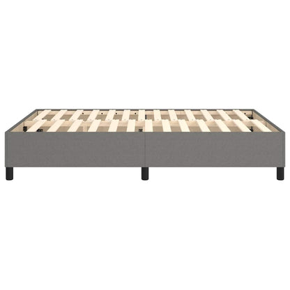 Struttura Letto a Rete a Molle Grigio Scuro 140x190 cm Tessuto