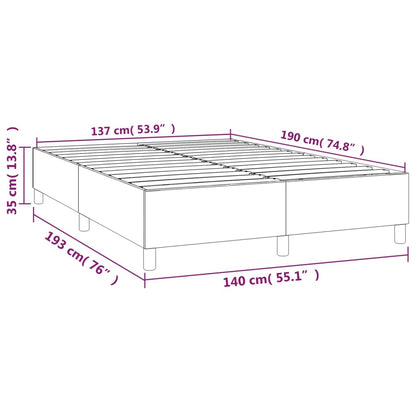 Struttura Letto a Rete a Molle Grigio Scuro 140x190 cm Tessuto | homemem39