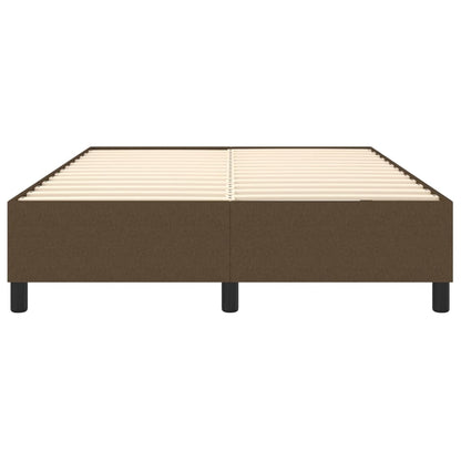 Struttura Letto a Rete a Molle Marrone Scuro 140x190 cm Tessuto | homemem39