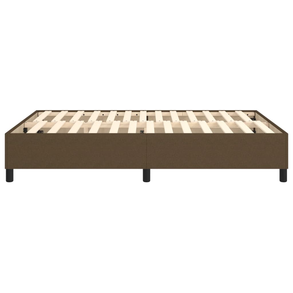 Struttura Letto a Rete a Molle Marrone Scuro 140x190 cm Tessuto | homemem39