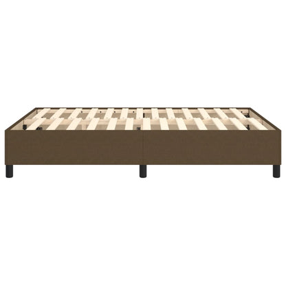 Struttura Letto a Rete a Molle Marrone Scuro 140x190 cm Tessuto | homemem39