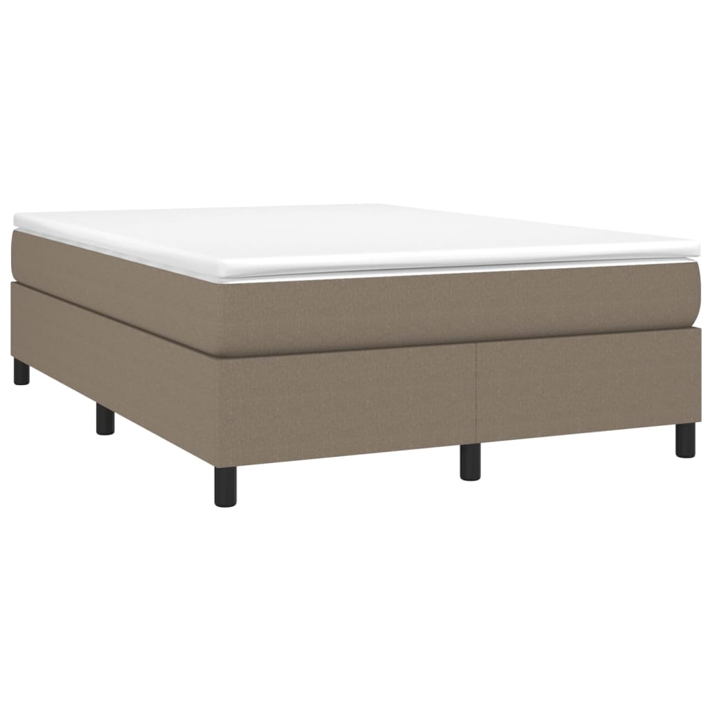 Struttura Letto a Rete a Molle Tortora 140x190 cm in Tessuto | homemem39