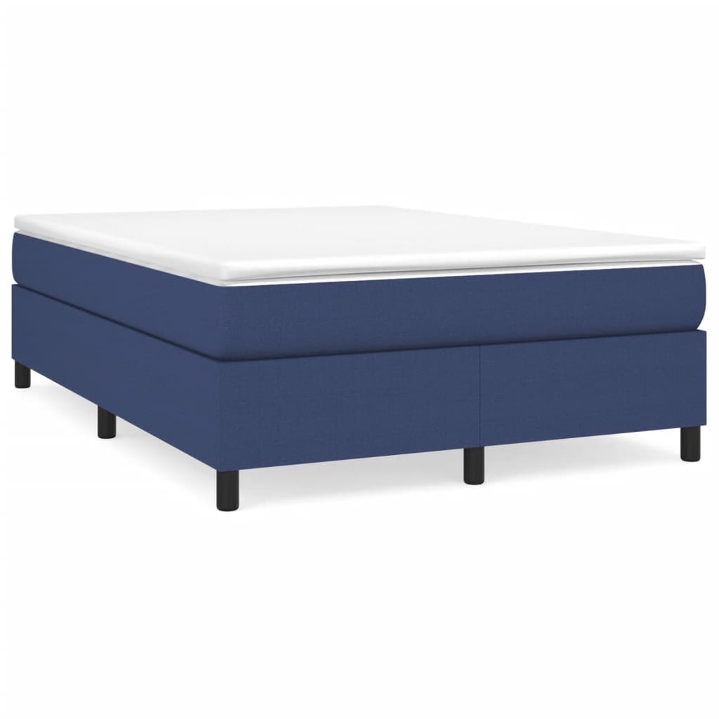 Struttura Letto a Rete a Molle Blu 140x190 cm in Tessuto | homemem39