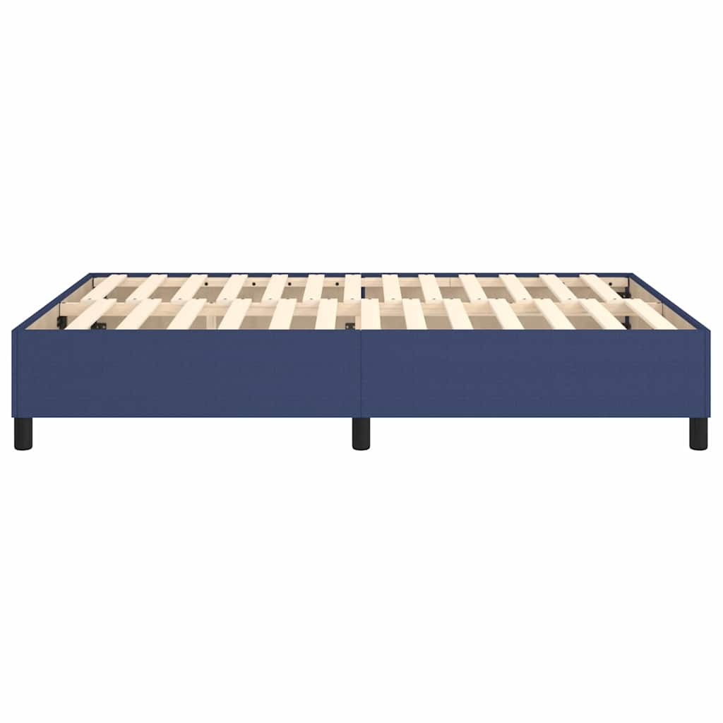 Struttura Letto a Rete a Molle Blu 140x190 cm in Tessuto