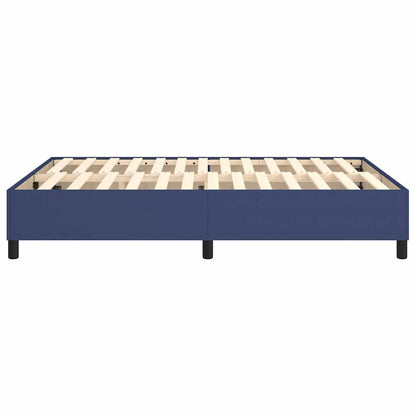 Struttura Letto a Rete a Molle Blu 140x190 cm in Tessuto