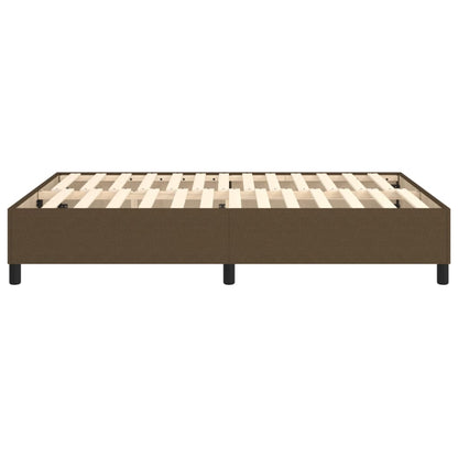 Struttura Letto a Rete a Molle Marrone Scuro 140x200 cm Tessuto | homemem39