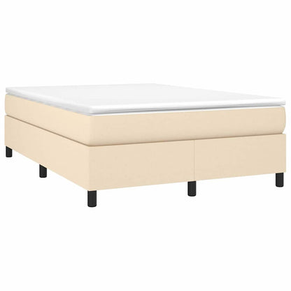 Struttura Letto a Rete a Molle Crema 140x200 cm in Tessuto