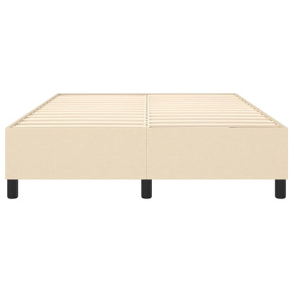 Struttura Letto a Rete a Molle Crema 140x200 cm in Tessuto | homemem39