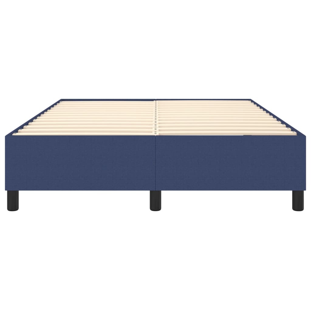 Struttura Letto a Rete a Molle Blu 140x200 cm in Tessuto | homemem39