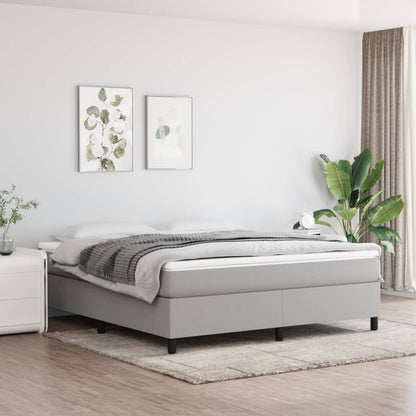 Struttura Letto a Rete a Molle Grigio Chiaro 160x200 cm Tessuto | homemem39