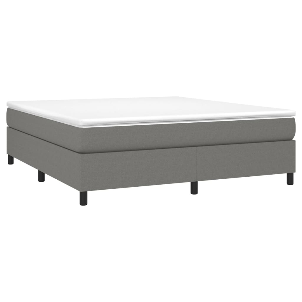 Struttura Letto a Rete a Molle Grigio Scuro 160x200 cm Tessuto | homemem39