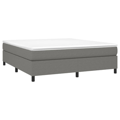 Struttura Letto a Rete a Molle Grigio Scuro 160x200 cm Tessuto | homemem39