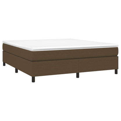 Struttura Letto a Rete a Molle Marrone Scuro 160x200 cm Tessuto | homemem39