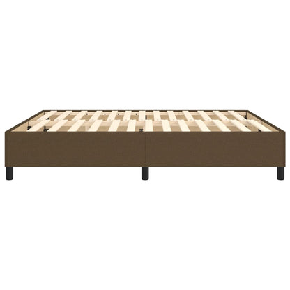 Struttura Letto a Rete a Molle Marrone Scuro 160x200 cm Tessuto | homemem39