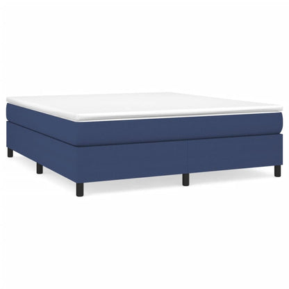 Struttura Letto a Rete a Molle Blu 160x200 cm in Tessuto | homemem39
