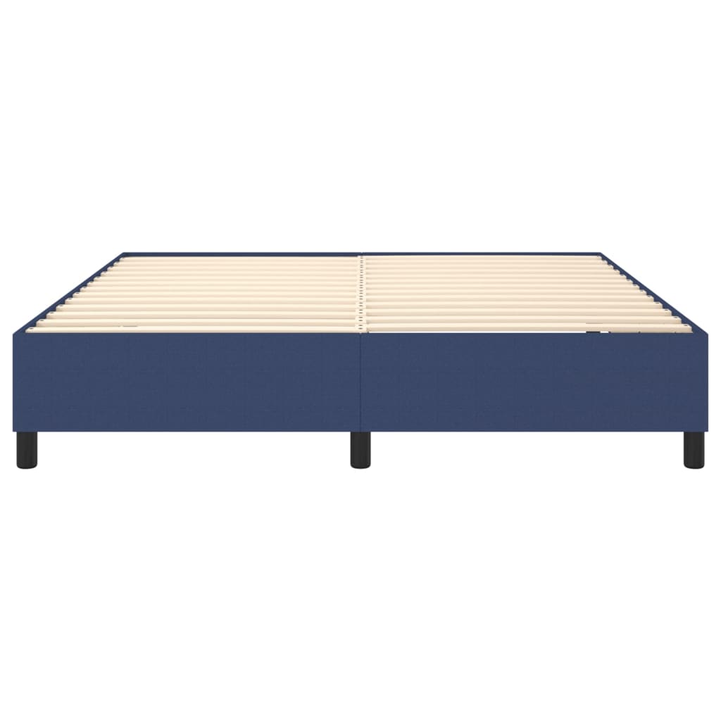 Struttura Letto a Rete a Molle Blu 160x200 cm in Tessuto | homemem39