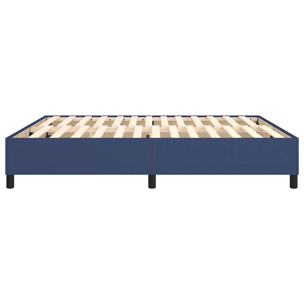 Struttura Letto a Rete a Molle Blu 160x200 cm in Tessuto