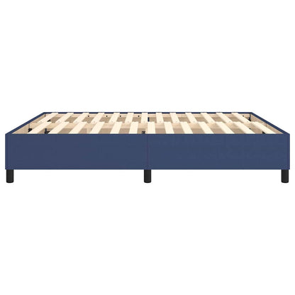 Struttura Letto a Rete a Molle Blu 160x200 cm in Tessuto