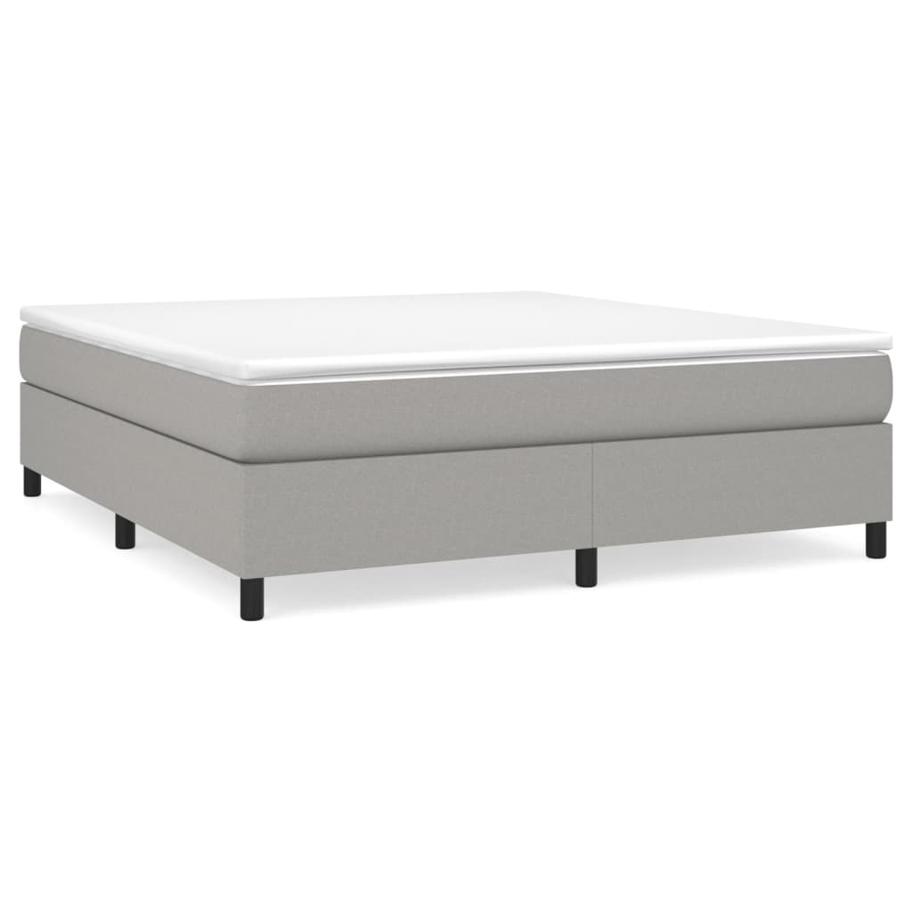 Struttura Letto a Rete a Molle Grigio Chiaro 180x200 cm Tessuto | homemem39