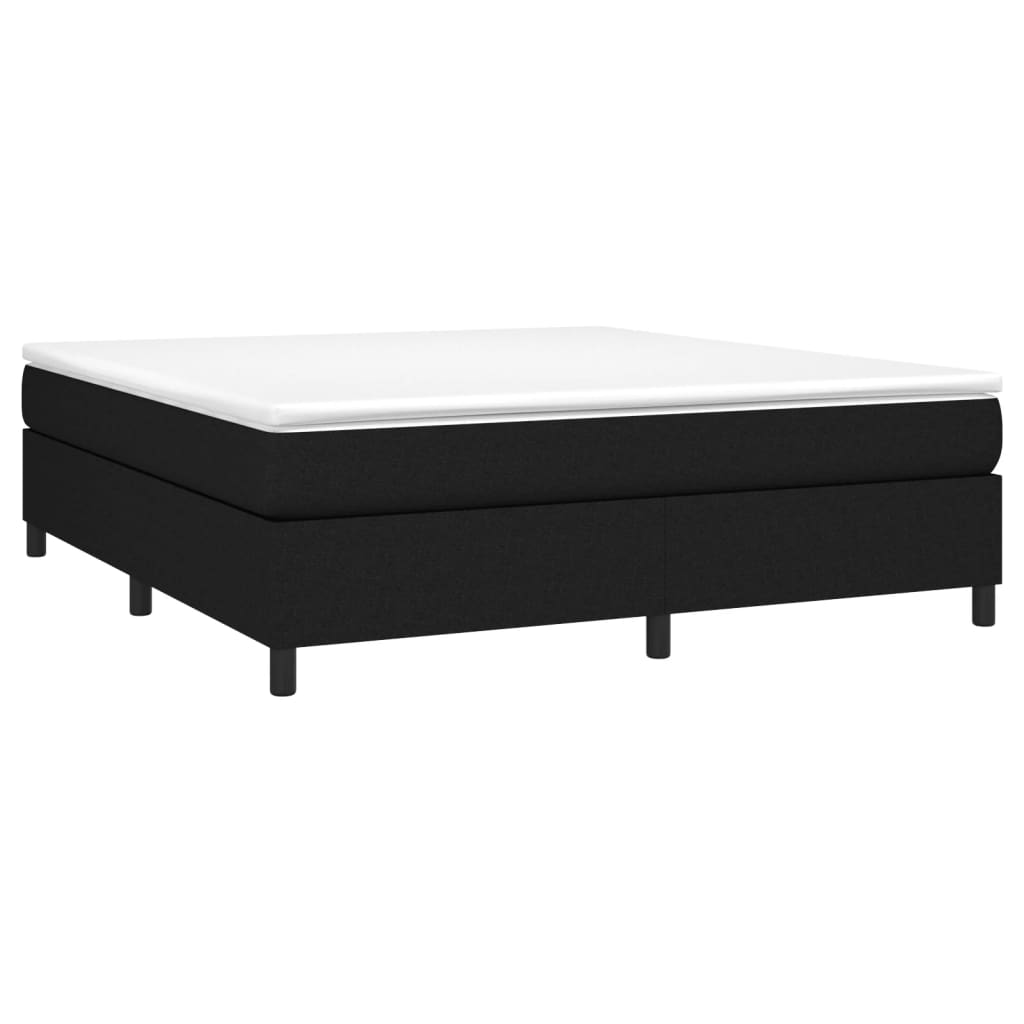 Struttura Letto a Rete a Molle Nero 180x200 cm in Tessuto | homemem39