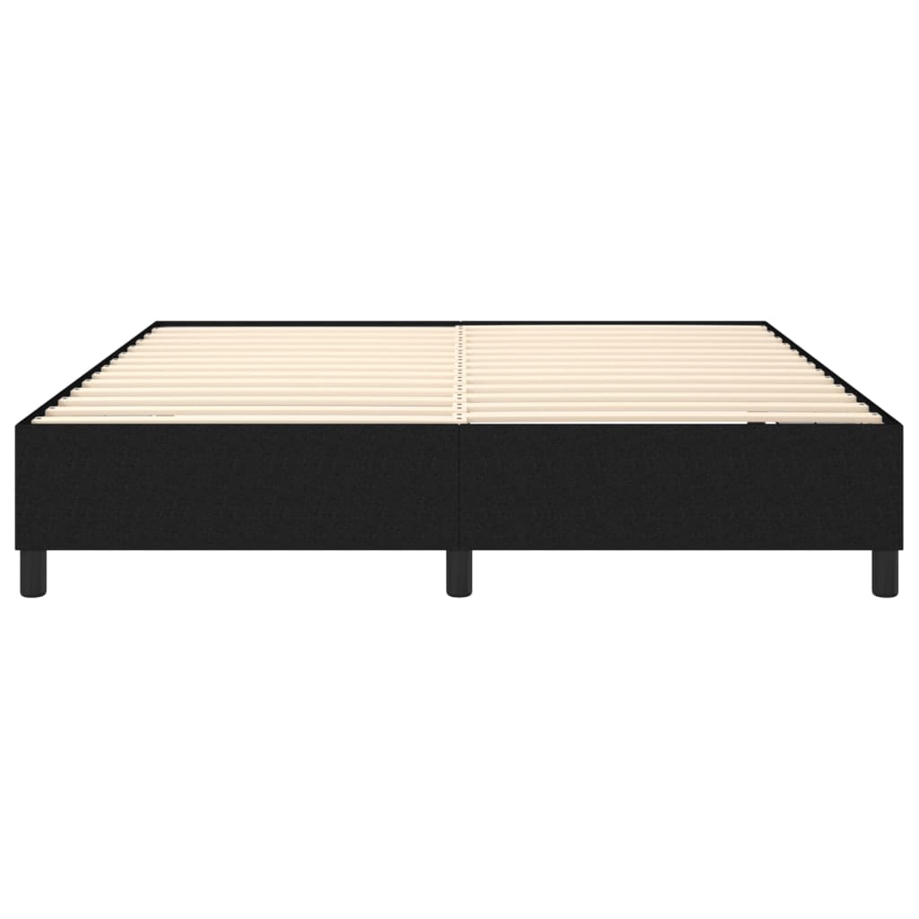 Struttura Letto a Rete a Molle Nero 180x200 cm in Tessuto | homemem39