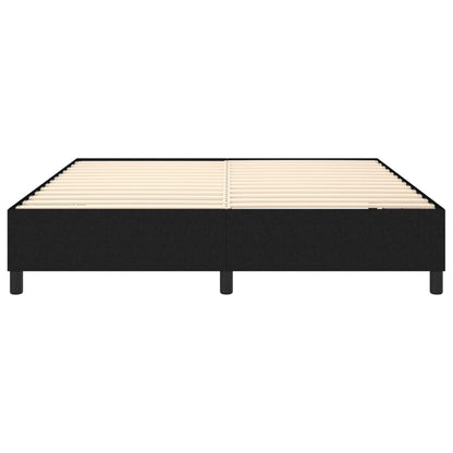 Struttura Letto a Rete a Molle Nero 180x200 cm in Tessuto | homemem39