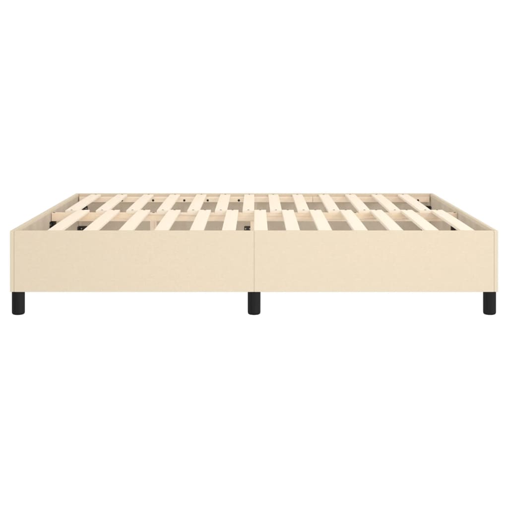 Struttura Letto a Rete a Molle Crema 180x200 cm in Tessuto | homemem39