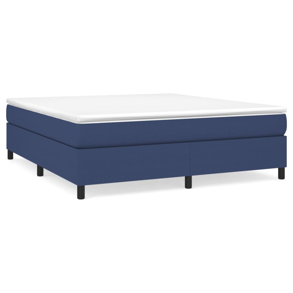 Struttura Letto a Rete a Molle Blu 180x200 cm in Tessuto | homemem39