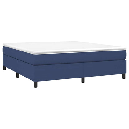 Struttura Letto a Rete a Molle Blu 180x200 cm in Tessuto