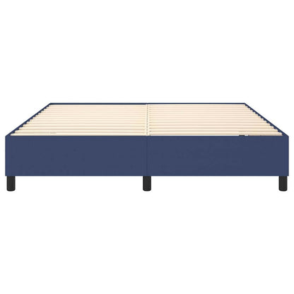 Struttura Letto a Rete a Molle Blu 180x200 cm in Tessuto