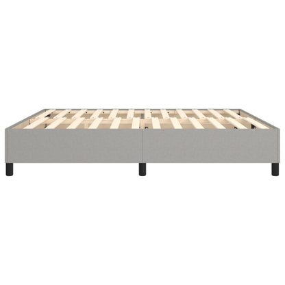 Struttura Letto a Rete a Molle Grigio Chiaro 200x200 cm Tessuto | homemem39