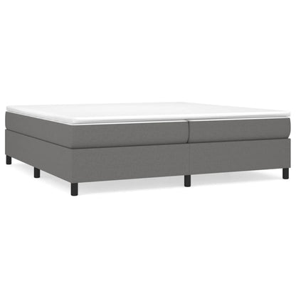 Struttura Letto a Rete a Molle Grigio Scuro 200x200 cm Tessuto | homemem39