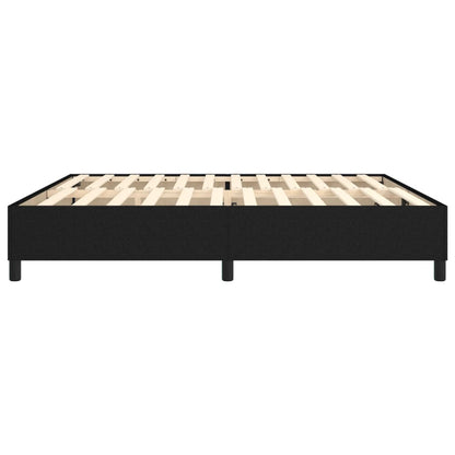 Struttura Letto a Rete a Molle Nero 200x200 cm in Tessuto | homemem39