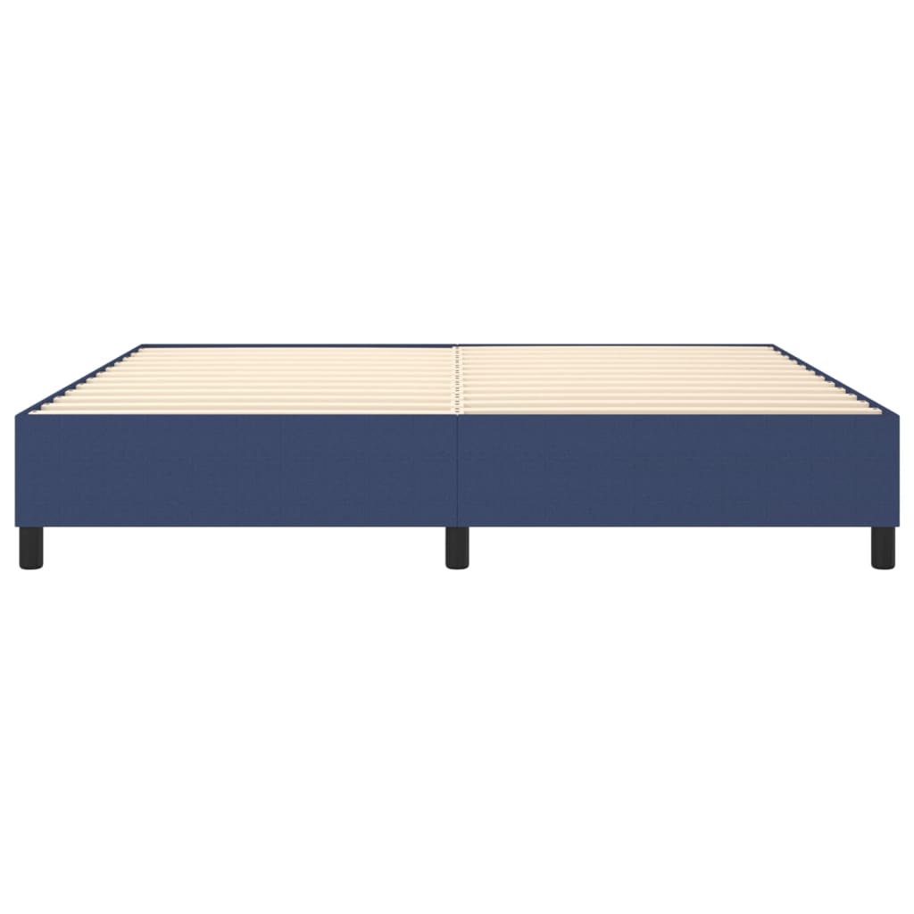 Struttura Letto a Rete a Molle Blu 200x200 cm in Tessuto | homemem39